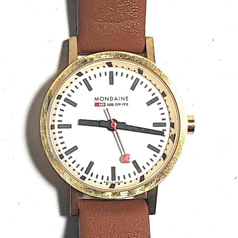 動作良好 MONDAINE モンディーン 腕時計 QZ レディース腕時計 稼働品 T654