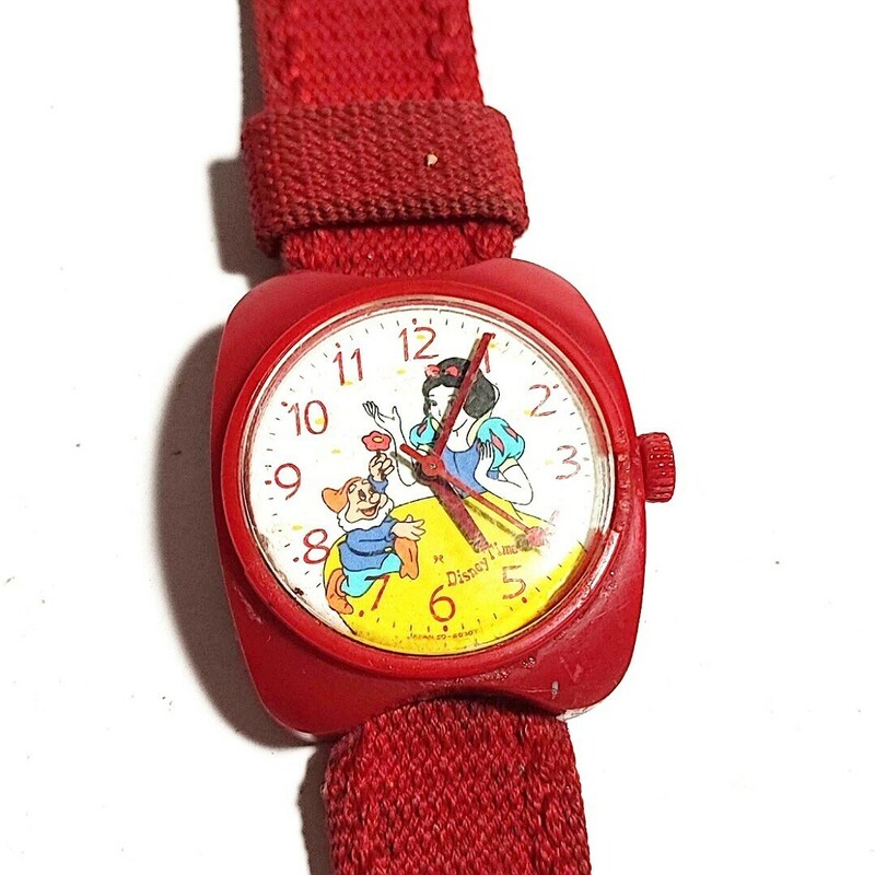 動作品 SEIKO DISNEY TIME セイコー ディズニータイム 5000-6010 白雪姫 メンズレディースキッズ腕時計 手巻き 稼働品 m775