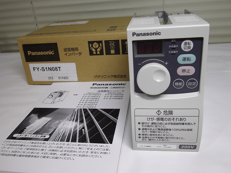 Panasonic 送風機用インバーター FY-S1N08T 三相200V