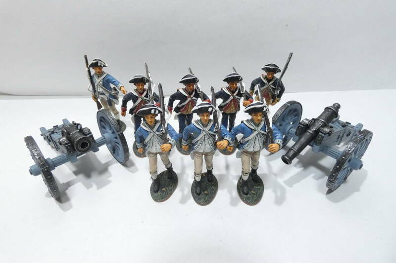 7153T/レア・希少★King & Country American Revolution 1776 兵士 軍人 まとめて8体他セット 大砲 アメリカ独立戦争/メタルフィギュア