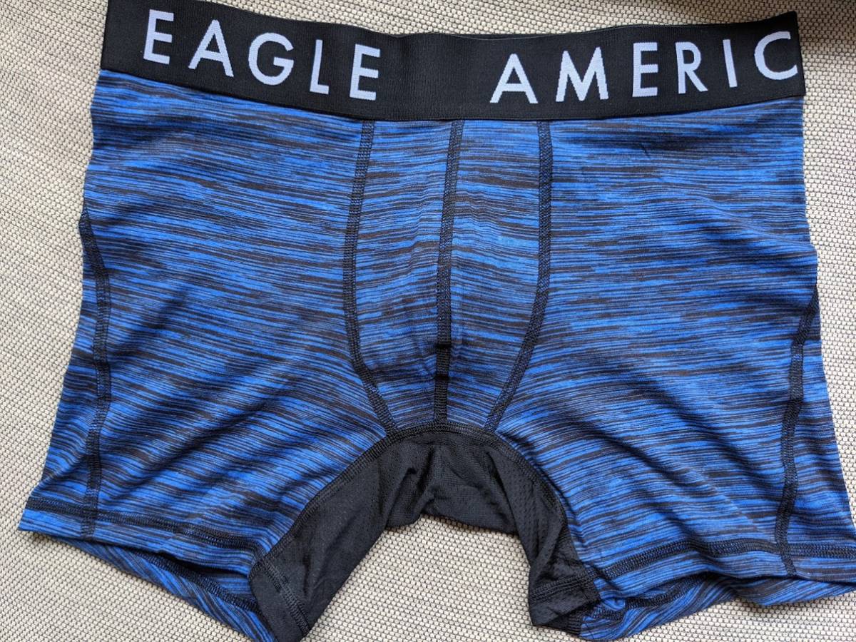 * AE アメリカンイーグル ボクサーブリーフ トランクス AEO Space Dye Classic Boxer Brief S / Blue *