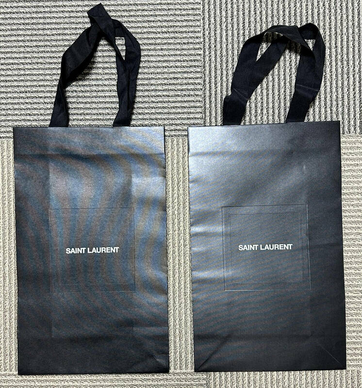 SANT LAURENT 紙袋 ショッパー 2枚　縦長　５２×３２　サンローラン