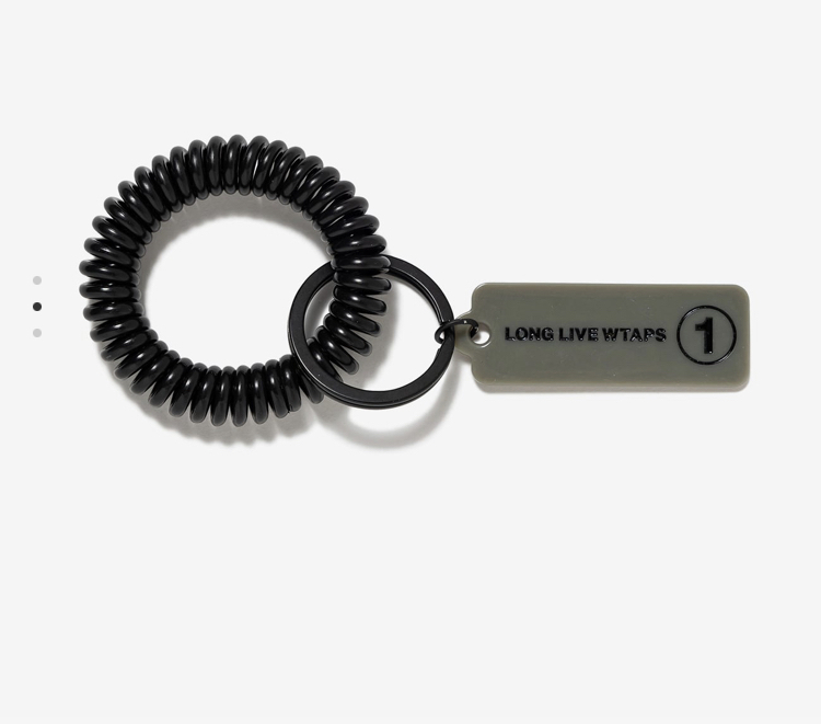 【新品正規】BLACK / 24ss WTAPS COIL TAG / BRACELET タグ　ブレスレット　キーホルダー ダブルタップス　wtvua