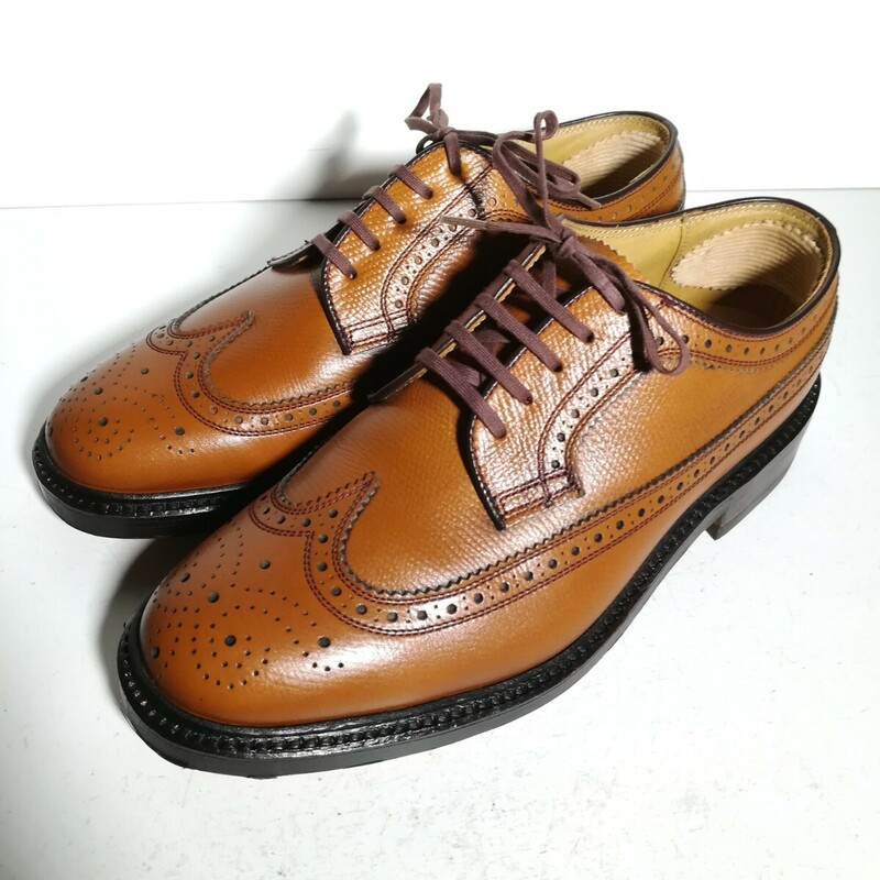 c0193 【未使用に近い】 ★リーガル REGAL★ Imperial Grade ウイングチップ 23.5EEE ライトブラウン シューズ 革靴 紳士靴 