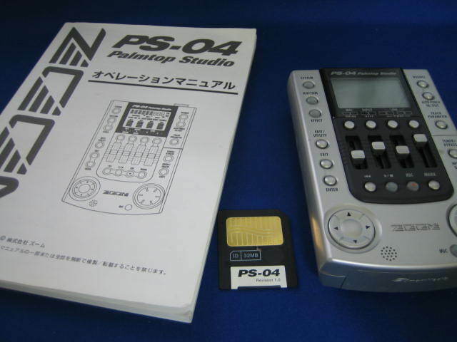 動作品名機小型MTR】ZOOM PS-04　Palmtop Studio リズムマシン内臓マルチトラック・レコーダー