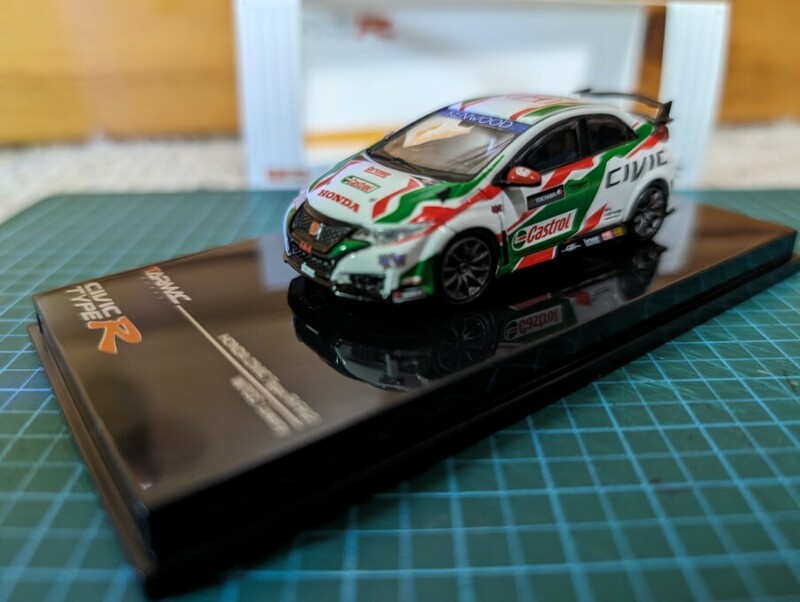 絶版!! TARMACWORKS 1/64 ホンダ・シビック　Type R (FK2) WTCC 仕様