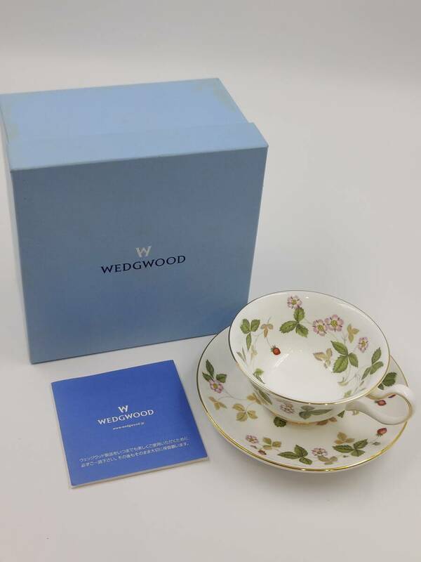 WEDGWOOD ウェッジウッド WILD STRAWBERRY ワイルドストロベリー ENGLAND 1759 ティーカップ&ソーサー カップ コーヒーカップ ソーサー