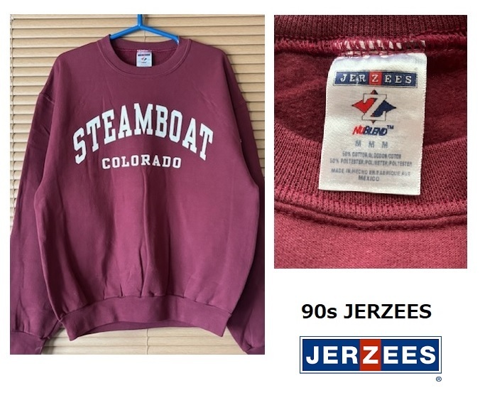 ちょい難：激安出品！90sヴィンテージJERZEESスウェット★STEAMBOAT COLORADO