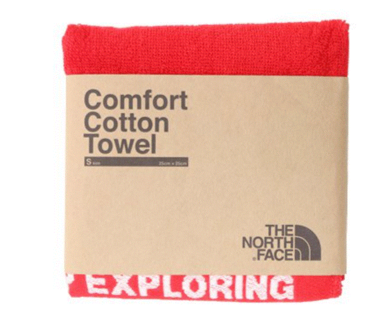ザ・ノース・フェイス THE NORTH FACE コンフォートコットンタオルS Comfort Cotton Towel S NN22102 レッド(R) 速乾今治タオル
