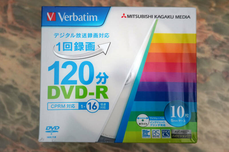 新品 ★ バーベイタムジャパン(Verbatim Japan) 1回録画用 DVD-R CPRM 120分 10枚 ホワイトプリンタブル 片面1層 1-16倍速 VHR12JP10V1