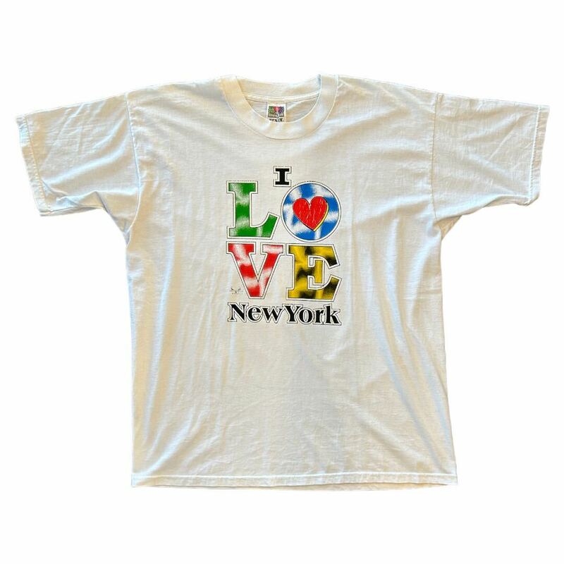 00s FRUIT OF THE LOOM I LOVE NEWYORK Tシャツ