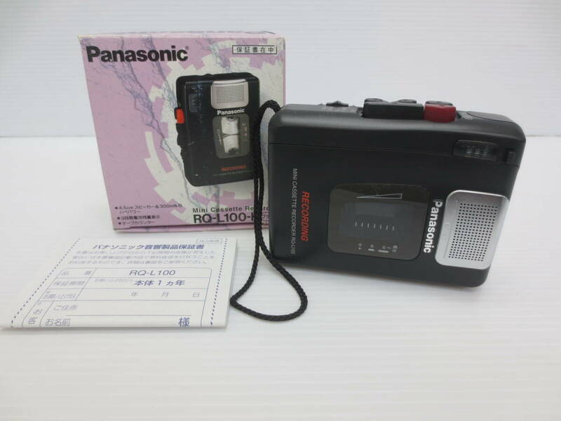 【4-70】Panasonic パナソニック RQ-L100-K ミニカセットレコーダー 動作確認済