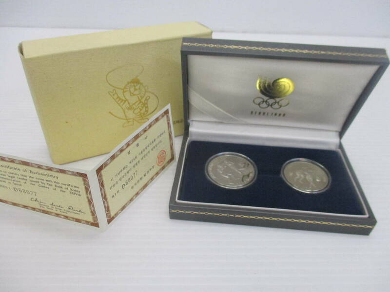 【4-207】 SEOUL1988ソウルオリンピック メダル 記念硬貨 記念硬貨セット 韓国 硬貨