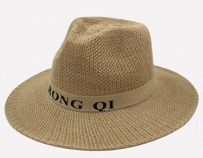 LRM242 ★メンズ 麦わら帽子 ストローハット　紫外線対策　　農作業 UVカット 　サンキャップ 日よけ帽子