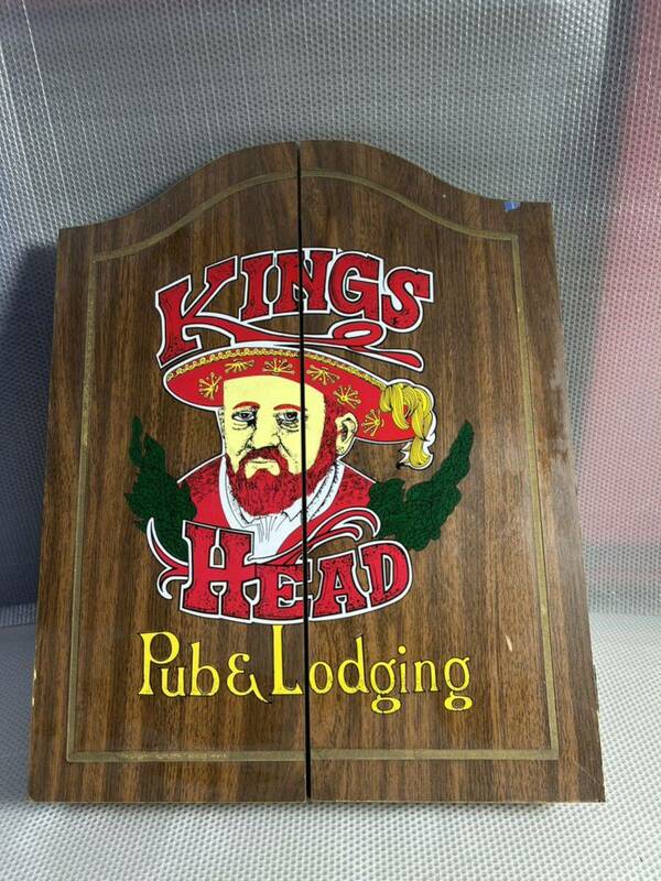 ダーツボード KINGS HEAD Pub&Lodging 木製 雑貨 ビンテージ インテリア ダーツ