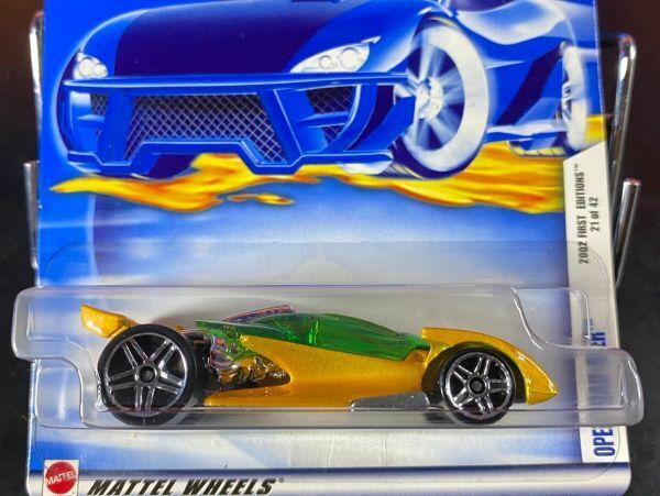 ホットウィール HOTWHEELS OPEN ROAD STER 2002 FIRST EDITIONS USカード