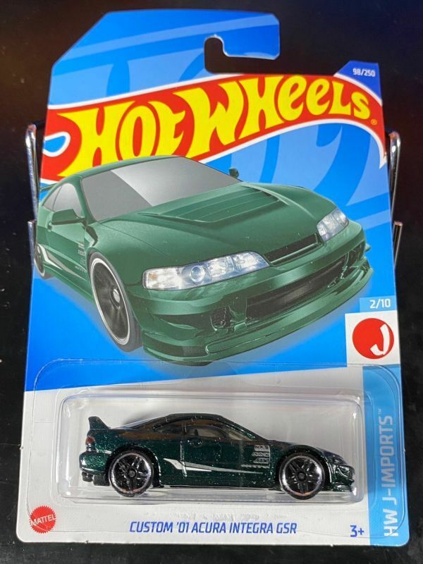 ホットウィール HOTWHEELS CUTOM 01 ACURA INTEGRA GSR アキュラ インテグラ DC2 緑