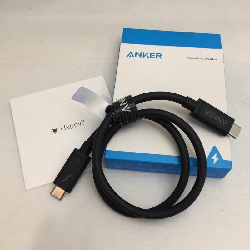▲ANKER アンカー USBケーブル USB-C to USB-C 0.5m ブラック A8486011▲