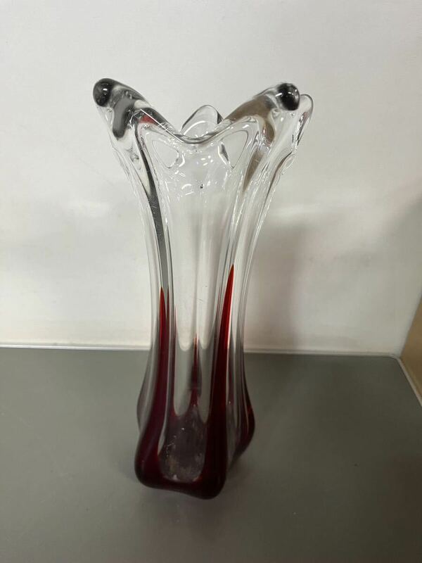 フラワーベース 花瓶 花器 一輪挿し インテリア 昭和レトロ ガラス アンティーク 置物 発送サイズ80