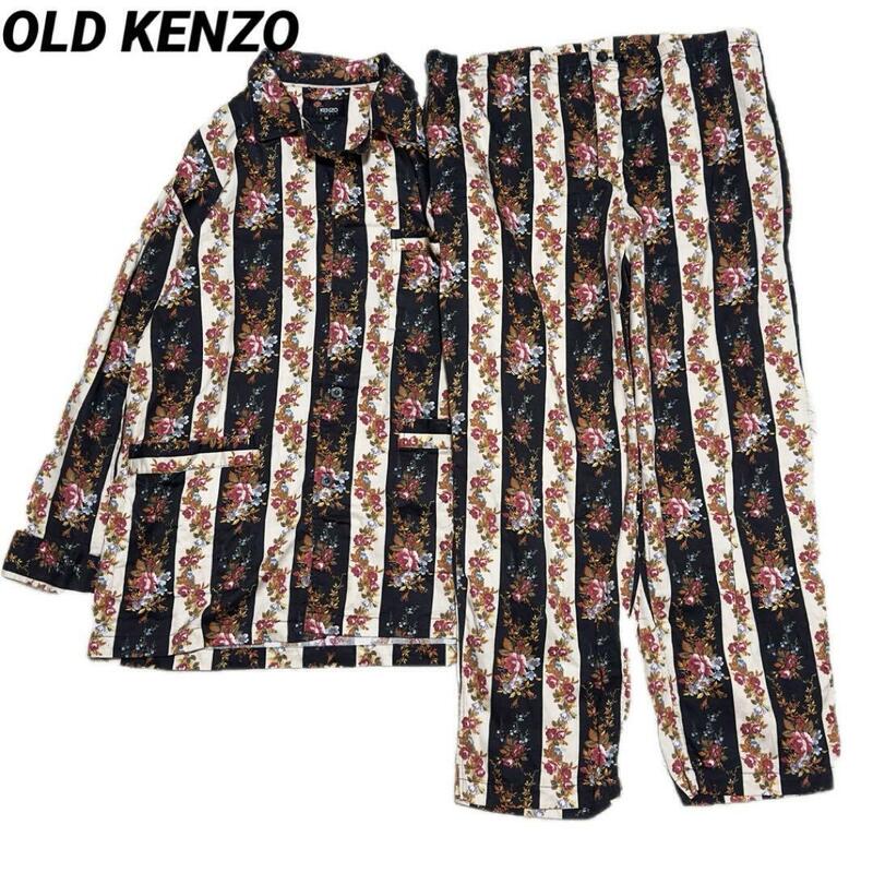 OLD KENZO 花柄 パジャマ セットアップ