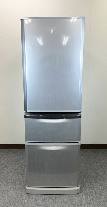 D18UCE モデルルーム 展示未使用品 MITSUBISHI 三菱 ノンフロン 冷凍冷蔵庫 MR-C37S -S1 2011年製 右開き 3ドア 370L 大型冷蔵庫