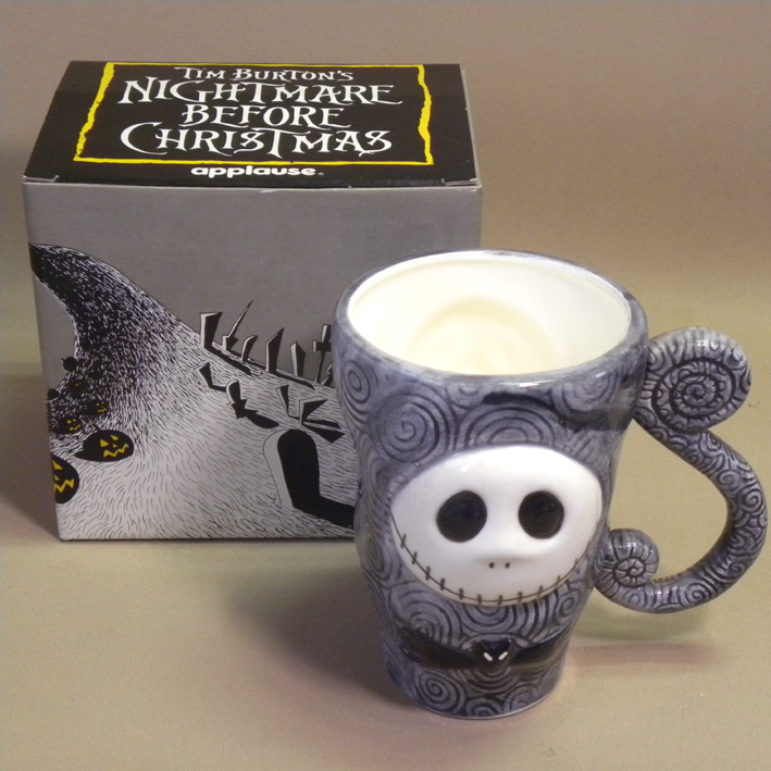 【未使用】1990年代 当時物 ナイトメアー・ビフォア・クリスマス ジャック マグカップ ( Vintage The Nightmare Before Christmas Mug )