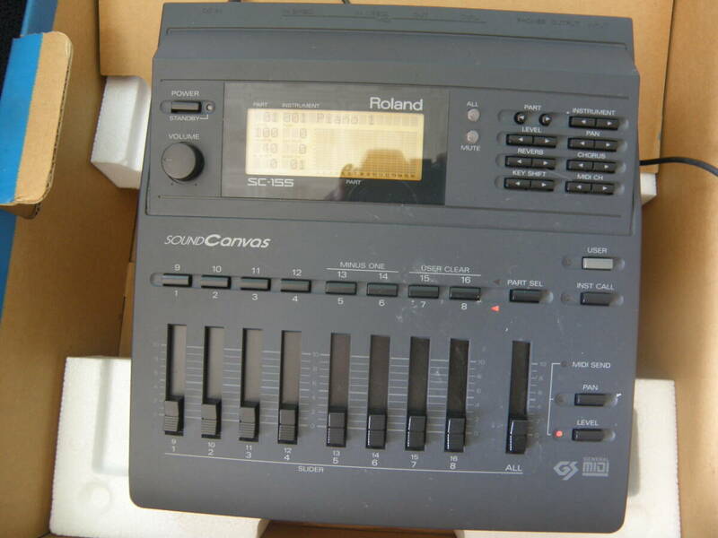 MIDI音源 Roland SC-155 SOUND Canvas ローランド サウンドキャンバス 音源モジュール 状態良好 元箱有