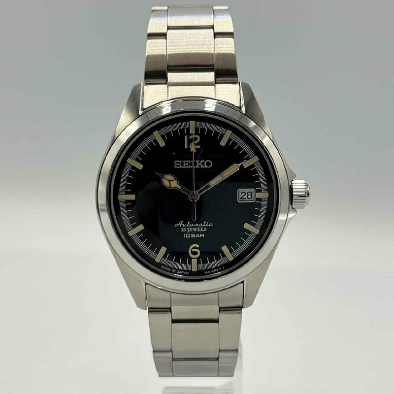 SEIKO TICTAC 4R35-02R0＜腕時計＞セイコー チックタック 35周年コラボモデ 機械式自動巻き 黒文字盤 メンズ ウォッチ
