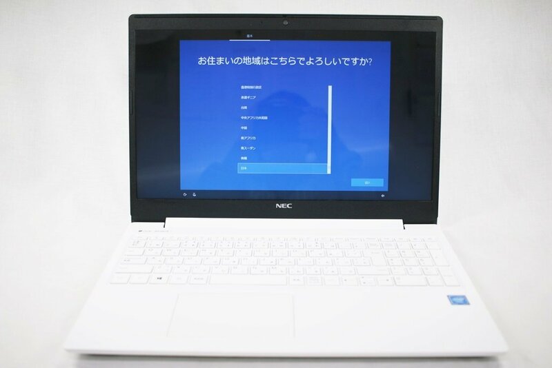 ◎中古品 NEC LAVIE NS200R2W ノートパソコン PC-NS200R2W 15.6型 メモリ 4GB ホワイト 初期化済み h