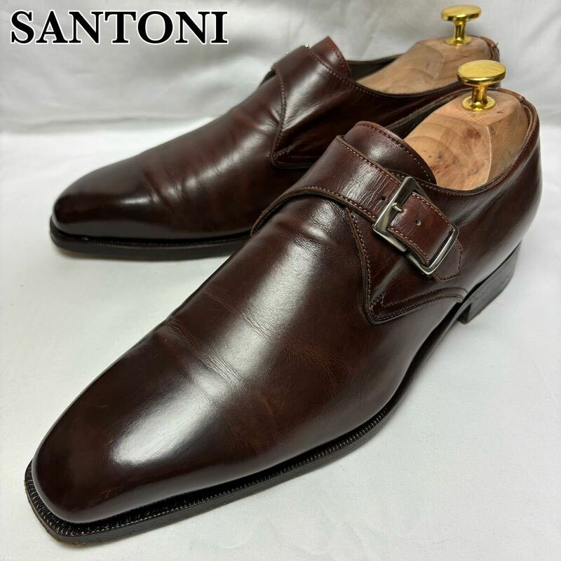 【希少】SANTONI × BEAMS F別注 7631 シングルモンク UK5