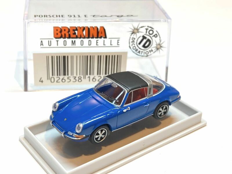 Brekina Porsche 911 F model ポルシェ ナローポルシェ タルガ ブルー 1/87