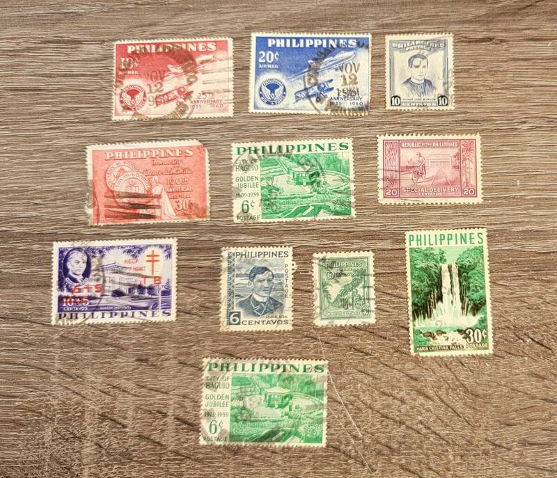海外切手　外国切手　フィリピン　PHILIPPINES　11枚