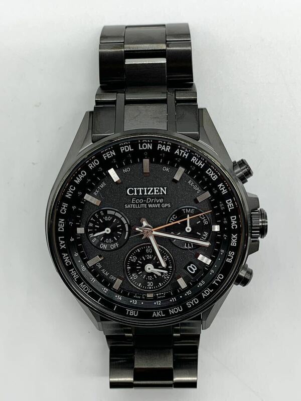 CITIZEN アテッサ エコドライブ F950-T024521 腕時計 稼働 ブラック