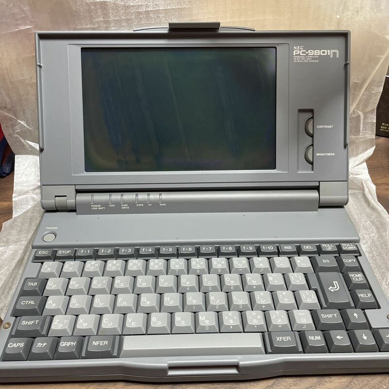 【動作未確認】箱付き NEC パーソナルコンピュータ PC-9800シリーズ PC-9801n 98NOTE