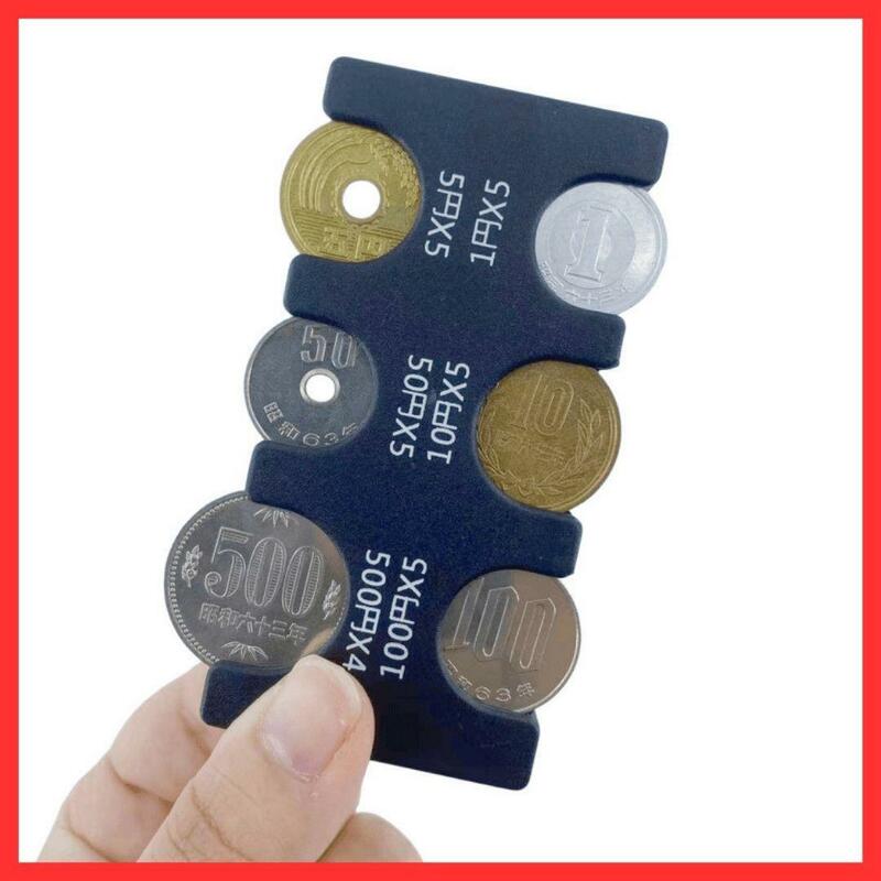 コンパクト 黒 コインホルダー 小銭 財布 コイン収納 硬貨 コインケース