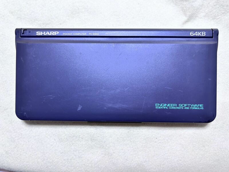 ジャンク品 シャープ SHARP PC-E650 ポケコン 本体のみ