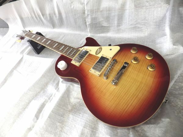 新品未使用品　美しい杢目 Epiphone エピフォン Les Paul Standard レスポールスタンダード 50s Heritage Cherry Sunburst　エレキギター