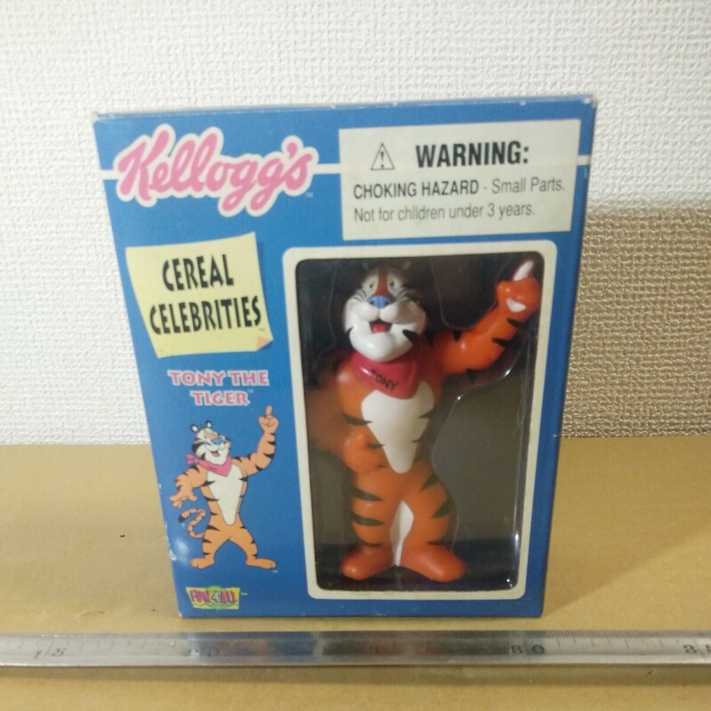 KELLOGG'S Cereal Celebrities TONY THE TIGER Collectible Figurine ケロッグ トニーザタイガーフィギュア ソフビ？ ジャンク扱い 1998