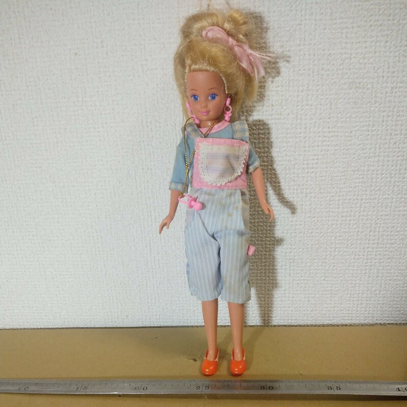 Barbie バービー 妹 ヘアーあそび スキッパー 着せ替え人形 ドール マテル社 1987 マレーシア製 未チェック 詳細不明 ジャンク扱い 欠品