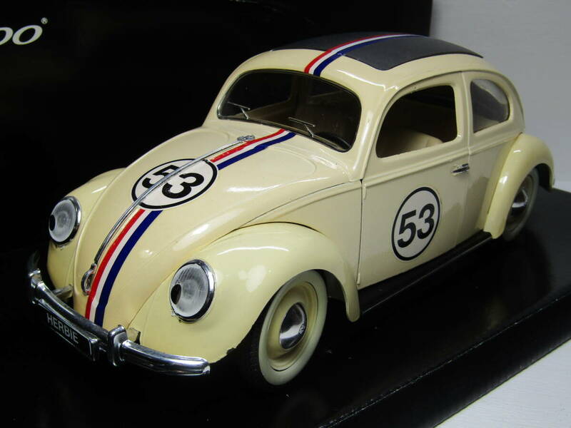 HERBIE ハービー 1963 Volkswagen Beetle 1/18 Made in France フランス製 モンテカルロ大爆走 THE LOVE BUG ディズニー FLAT4 ビンテージ 
