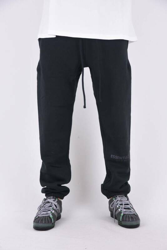 定価24200円 FOG ESSENTIALS REFLECTOR LOGO SWEATPANTS 裏起毛 リフレクター ロゴ スウェット パンツ フィアオブゴッド XS ブラック