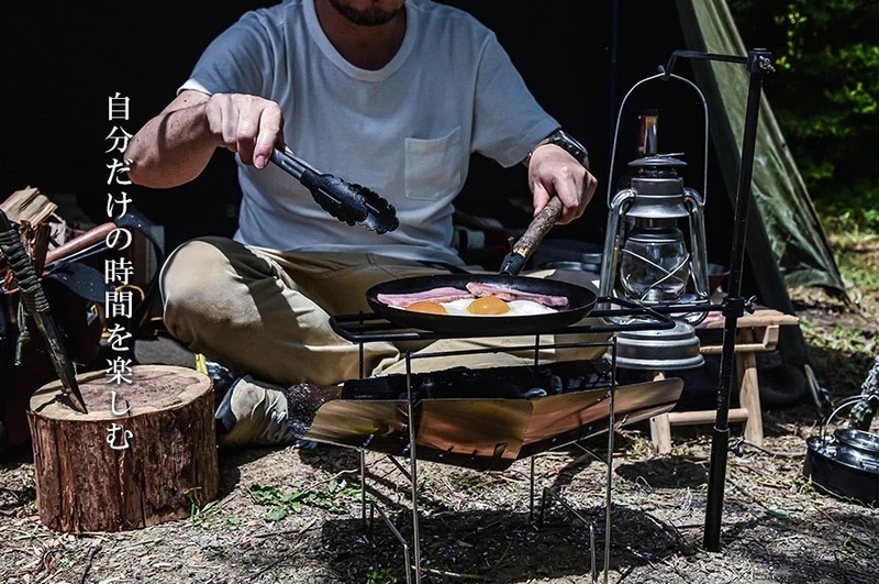無敵の焚き火フック ソロキャンプに簡単で便利なおすすめ最新ギヤ 組立簡単、オリジナル　焚き火フック　ブラック塗装　日本製