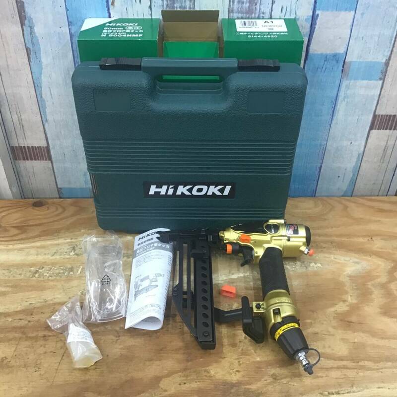 【未使用品】★ハイコーキ(HIKOKI ※旧:日立工機) 高圧フロアタッカ N5004HMF