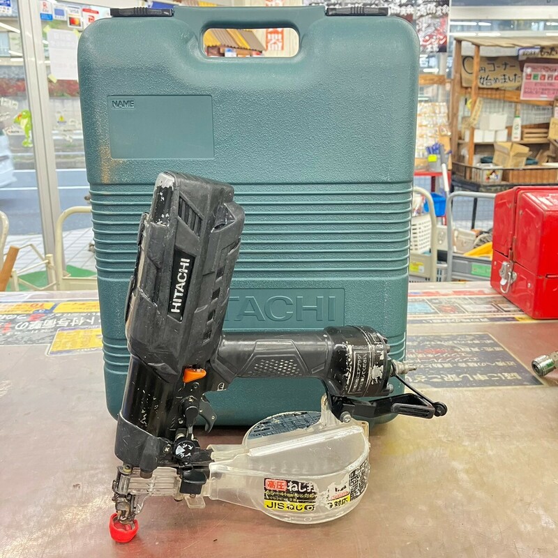 【中古品】〇ハイコーキ(HIKOKI ※旧:日立工機) 高圧エアネジ打ち機 WF4H3(MB)マットブラック