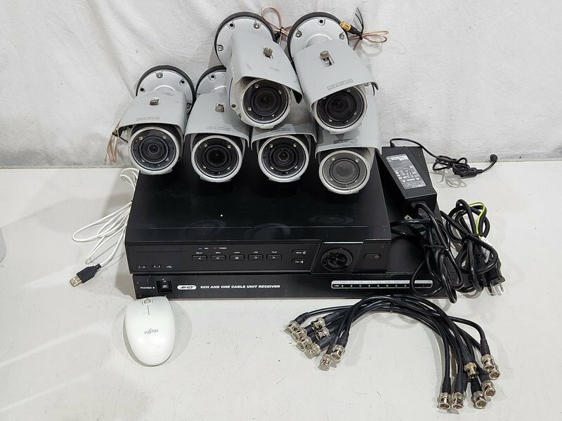[現状品] メーカー不明 DVR 4TB HTL-16FIO2 + カメラ GHB-713R-EX + AHDワンケーブルユニット GAHU-A8 初期化/フォーマット済み (2)