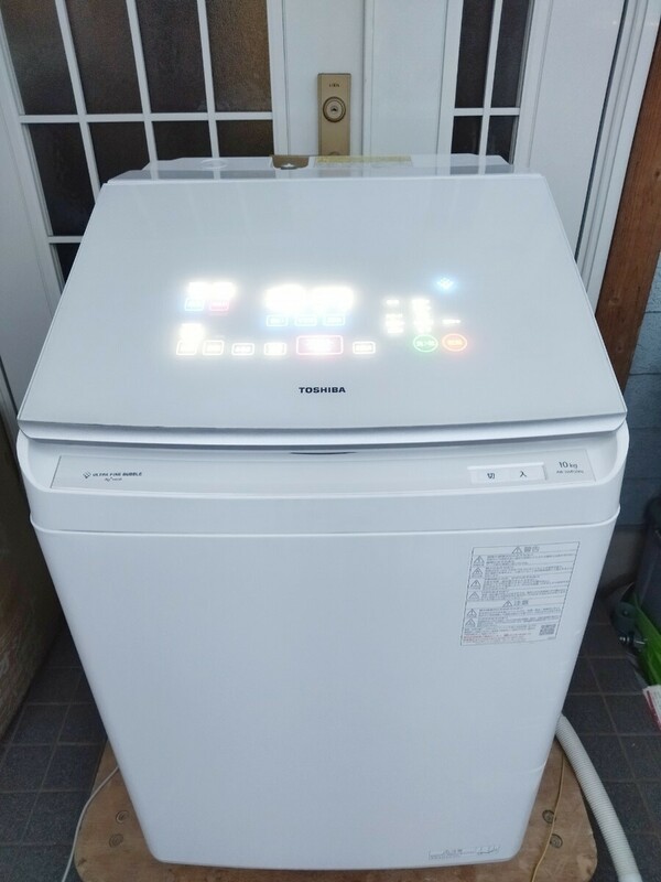 【大容量！！】TOSHIBA ZABOON AW-10VP2 10kg 電気洗濯乾燥機 2022年製 東芝 洗剤自動投入 洗濯機 家電 生活家電 ハイブリッド乾燥 抗菌