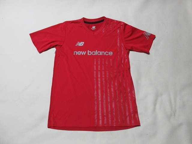 O-679★ニューバランス♪赤色/半袖Tシャツ(160)★