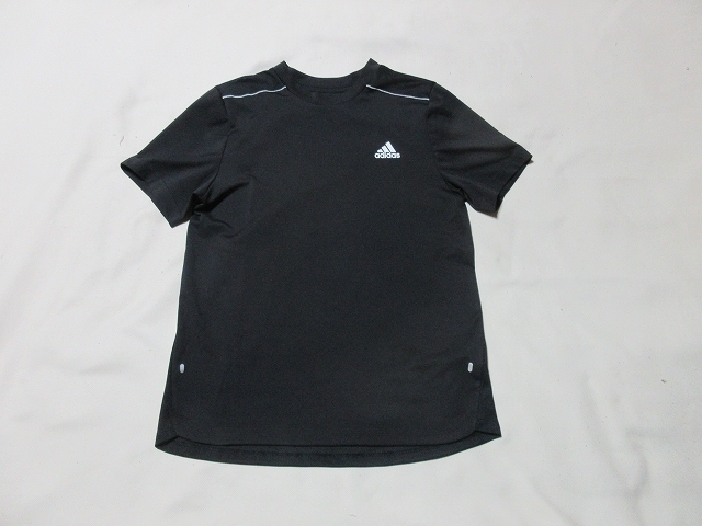O-883★アディダス・AEROREADY♪黒色/半袖Tシャツ(160)★