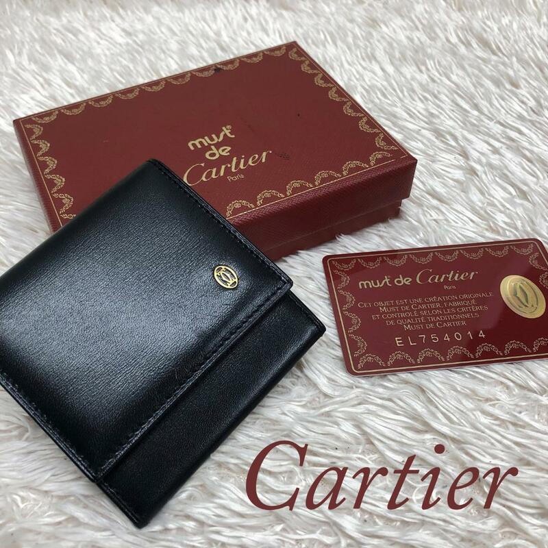 ☆極美品☆カルティエ Cartier コインケース パシャ レザー ブラック