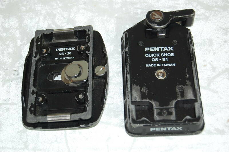 現状渡し　PENTAX　ペンタックス　QS-20　QS-B1　クイックシュー　セット　/　カメラ　三脚　アクセサリー